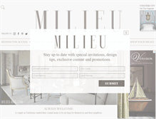 Tablet Screenshot of milieu-mag.com